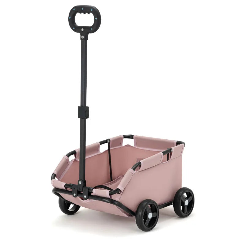Foldable Dog and Cat Shopping Cart Small Pet Cart Teddy Dog Travel Outdoor Cat Trailer Carrying Supplies Accessories Stroller