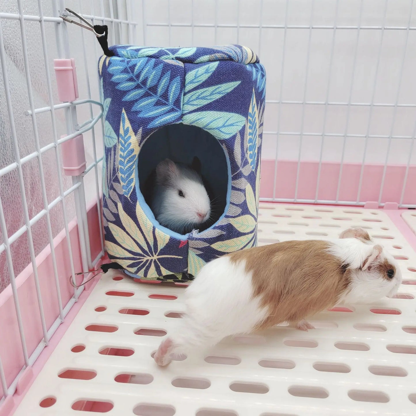 Hamster House Warm Soft Beds And Houses Rodent Cage Printed Hammock for Rats Cotton Guinea Pig Hanging Cage Small Animal