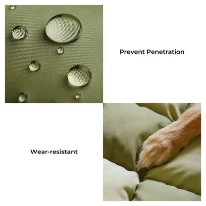 Dog Beds Luxury Pet Beds Faux Leather Dog Car Seat Booster Double Seats Pet Car Seat Bed with Safety Buckle