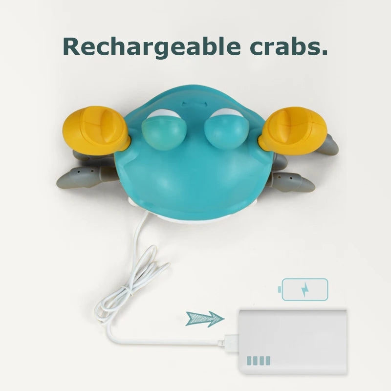 Kid Crawling Crab Toy Infant Tummy Time Induction Escape Crab Baby Learning Training Crawl Walking Toddler Development Gift