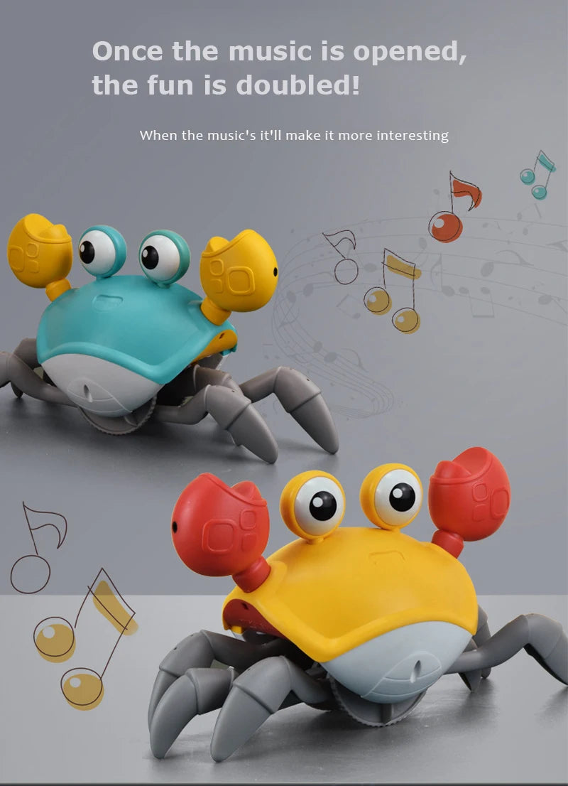 Kid Crawling Crab Toy Infant Tummy Time Induction Escape Crab Baby Learning Training Crawl Walking Toddler Development Gift