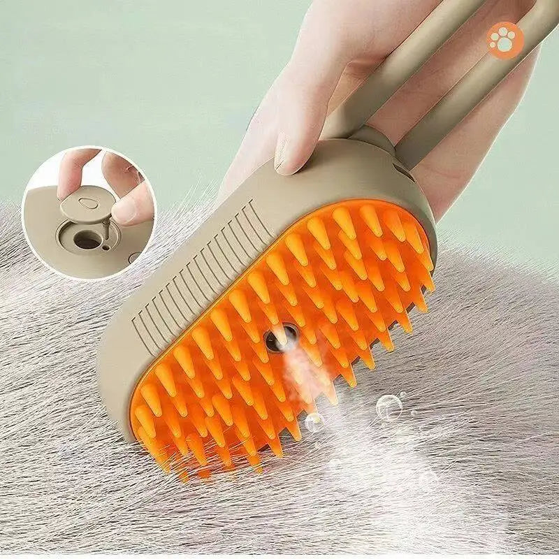 1~2pcs Steam Cat Pet Brush 3-in-1 Massage Dog Steamy Brush Spray Beauty Tangled and Loose Hair Removal Cats Grooming Comb Dogs