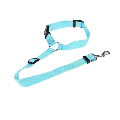 Adjustable Reflective 2-in-1 Pet Car Backseat Belt Durable Nylon Safety Dog Leash for Small to Large Dogs Fashion Pet Travel