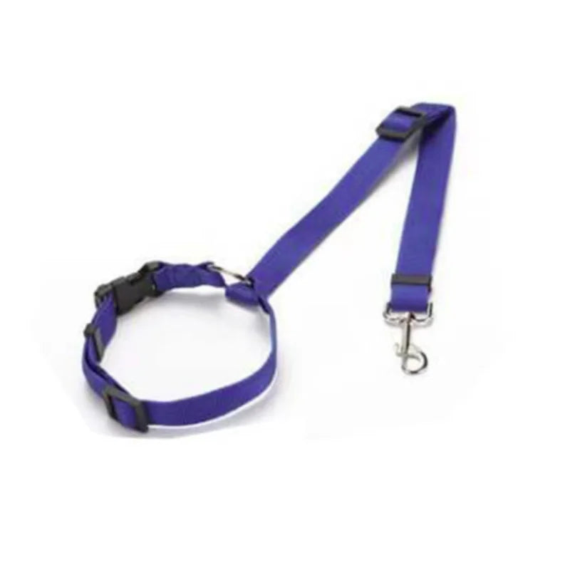 Adjustable Reflective 2-in-1 Pet Car Backseat Belt Durable Nylon Safety Dog Leash for Small to Large Dogs Fashion Pet Travel