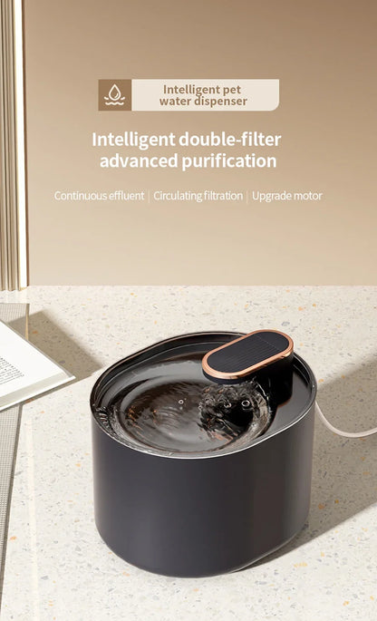Cat Water Fountain 3L Automatic Water Dispenser with LED Light Ultra Silent Pet Drinking Water Fountain Automatic Pet Feeder