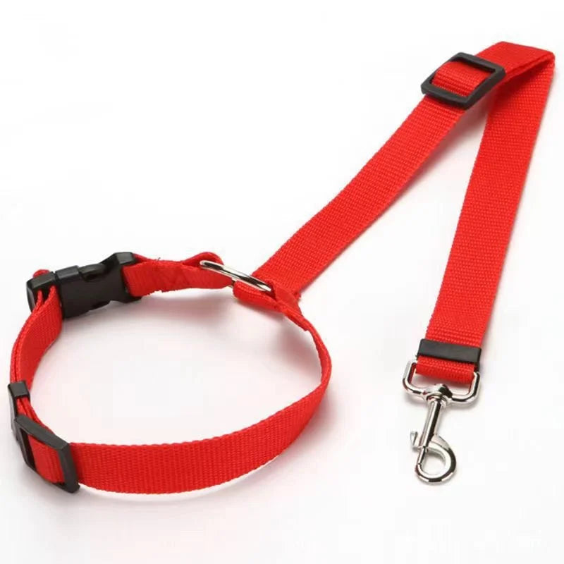 Adjustable Reflective 2-in-1 Pet Car Backseat Belt Durable Nylon Safety Dog Leash for Small to Large Dogs Fashion Pet Travel