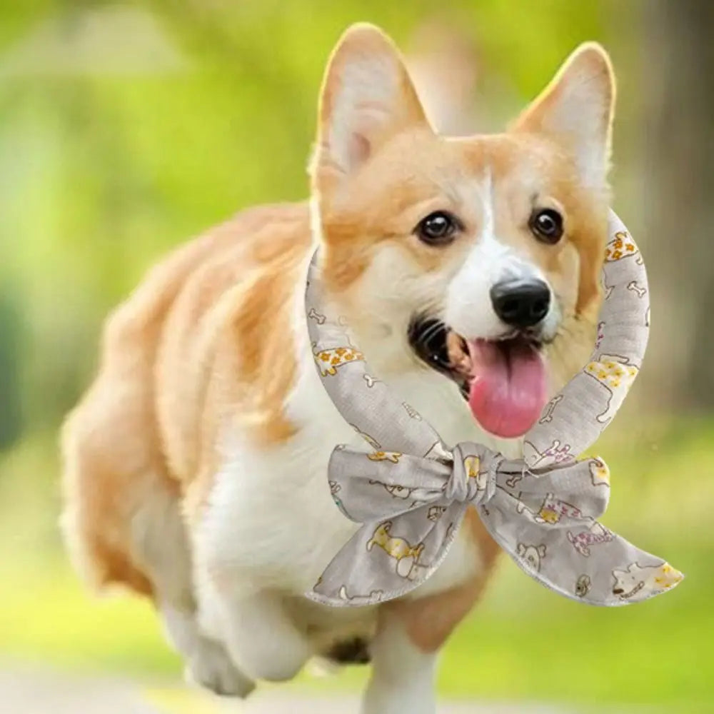 Durable Cute Dog Cooling Bandana Adjustable Fast Cooling Cat Cooling Ice Scarf Reusable Pet Supplies Pet