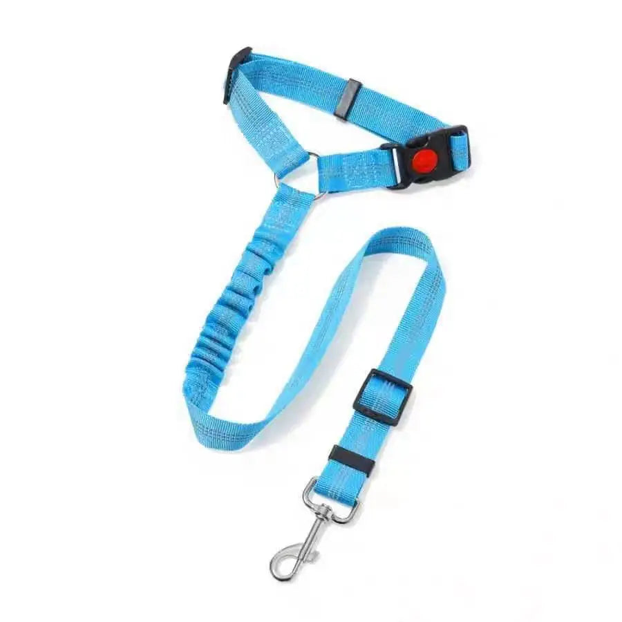 Adjustable Reflective 2-in-1 Pet Car Backseat Belt Durable Nylon Safety Dog Leash for Small to Large Dogs Fashion Pet Travel