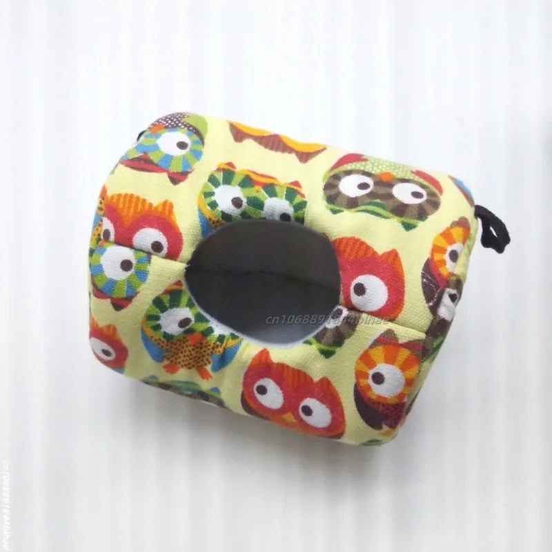 Hamster House Warm Soft Beds And Houses Rodent Cage Printed Hammock for Rats Cotton Guinea Pig Hanging Cage Small Animal
