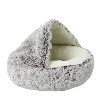 Cat Dog  Bed Pet Mattress Sleeping Warm Soft Plush Pet Bed with Cover Round  Nest Cave for Small Dogs kitten