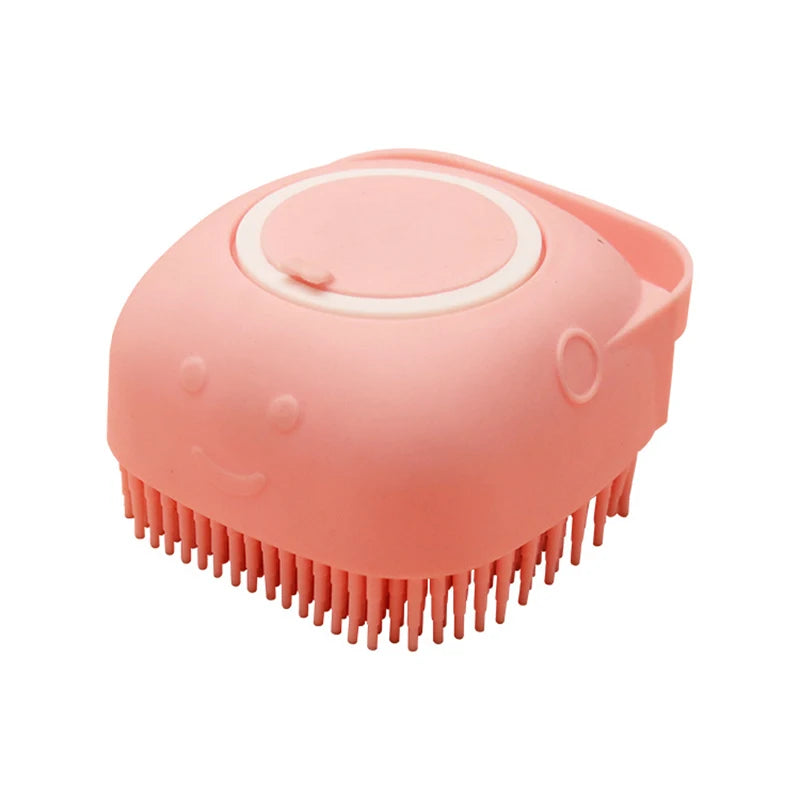 Silicone Pet Bath Brush Cleaning Massage Cat Brush Soft Skin-Free Dog Brush Soft Hair Bath Silicone Deep Cleaning Pet Comb