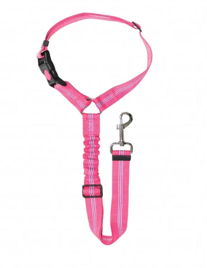 Adjustable Reflective 2-in-1 Pet Car Backseat Belt Durable Nylon Safety Dog Leash for Small to Large Dogs Fashion Pet Travel