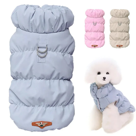 Winter Padded Puppy Cat Coat Jacket For Small Medium Dogs Chihuahua French Bulldog Poodle Vest Pet Outfit Soft Warm Dog Clothes