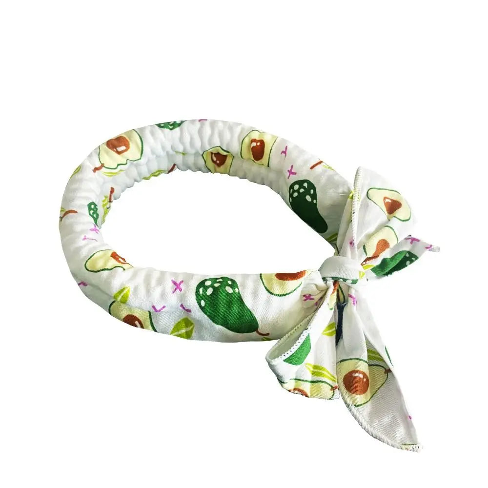 Durable Cute Dog Cooling Bandana Adjustable Fast Cooling Cat Cooling Ice Scarf Reusable Pet Supplies Pet
