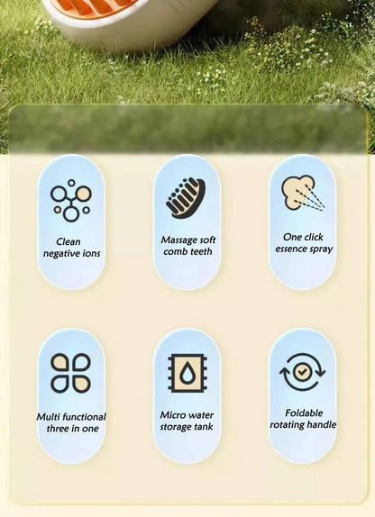 1~2pcs Steam Cat Pet Brush 3-in-1 Massage Dog Steamy Brush Spray Beauty Tangled and Loose Hair Removal Cats Grooming Comb Dogs