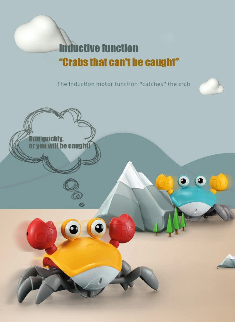 Kid Crawling Crab Toy Infant Tummy Time Induction Escape Crab Baby Learning Training Crawl Walking Toddler Development Gift