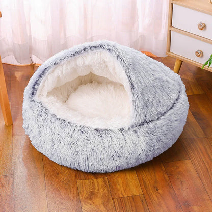 Round Dog Bed Winter Warm Cat Bed Plush Basket for Dog Washable Pet Bed for Small Medium Large Dog Sofa Cat