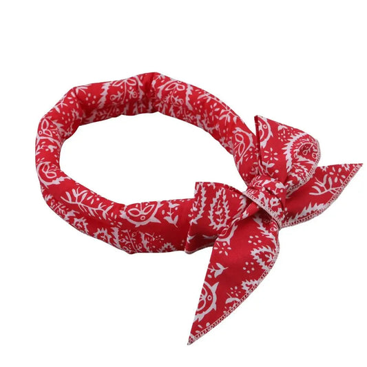 Durable Cute Dog Cooling Bandana Adjustable Fast Cooling Cat Cooling Ice Scarf Reusable Pet Supplies Pet