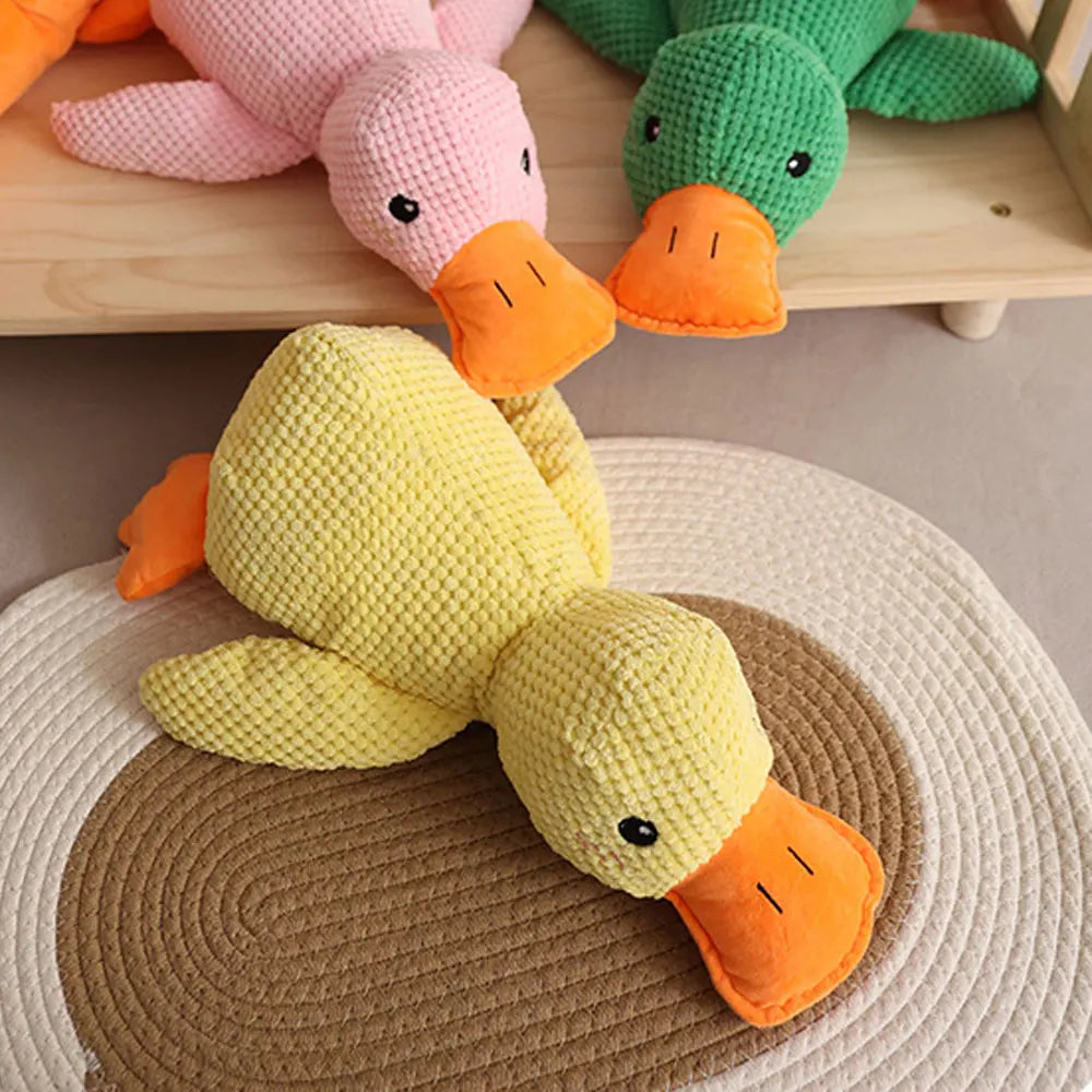 Interactive Quacking Duck Toy for Dog with Real Quack Sound,Stuffed Duck Toy