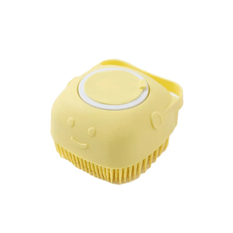 Silicone Pet Bath Brush Cleaning Massage Cat Brush Soft Skin-Free Dog Brush Soft Hair Bath Silicone Deep Cleaning Pet Comb