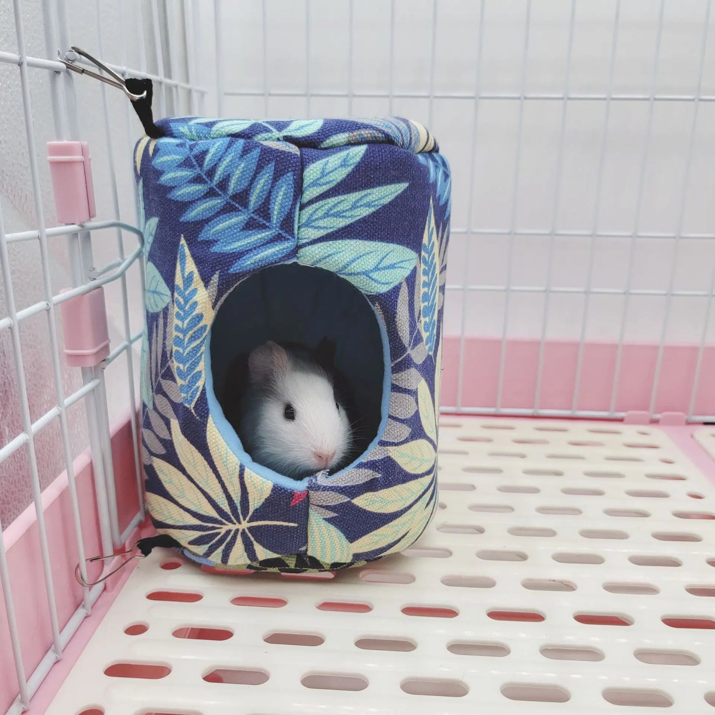 Hamster House Warm Soft Beds And Houses Rodent Cage Printed Hammock for Rats Cotton Guinea Pig Hanging Cage Small Animal