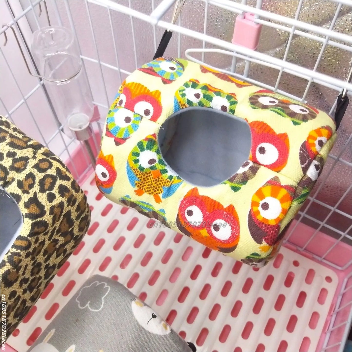 Hamster House Warm Soft Beds And Houses Rodent Cage Printed Hammock for Rats Cotton Guinea Pig Hanging Cage Small Animal