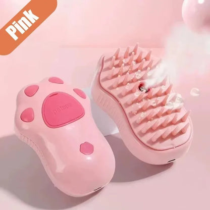 1~2pcs Steam Cat Pet Brush 3-in-1 Massage Dog Steamy Brush Spray Beauty Tangled and Loose Hair Removal Cats Grooming Comb Dogs