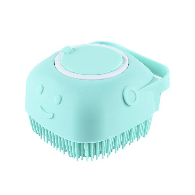 Silicone Pet Bath Brush Cleaning Massage Cat Brush Soft Skin-Free Dog Brush Soft Hair Bath Silicone Deep Cleaning Pet Comb