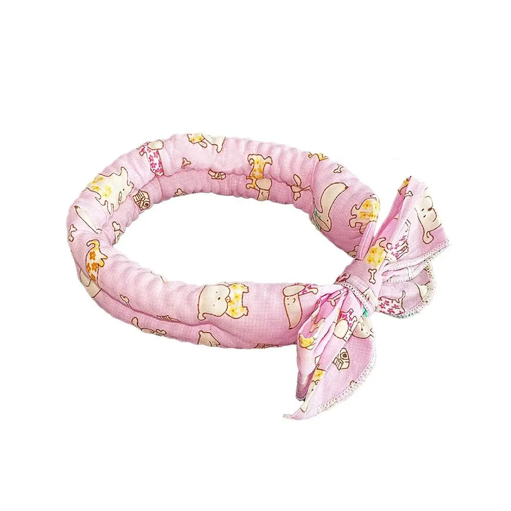 Durable Cute Dog Cooling Bandana Adjustable Fast Cooling Cat Cooling Ice Scarf Reusable Pet Supplies Pet