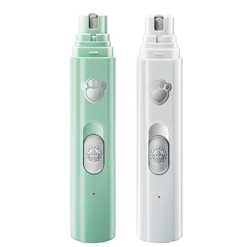 Durable Electric Dog Nail Grinder Pet Nail Clipper USB Rechargeable Pet Nail Trimmers Painless with Polisher Wheel for Pets